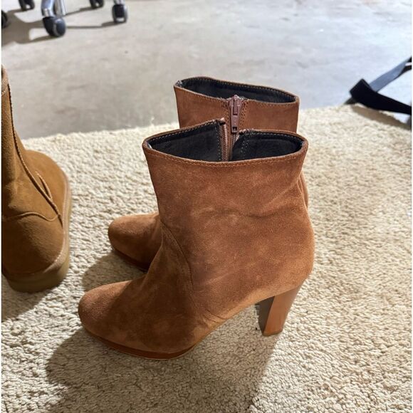 Sundance womens chestnut booties - size 38 Made in Italy - Picture 2 of 5